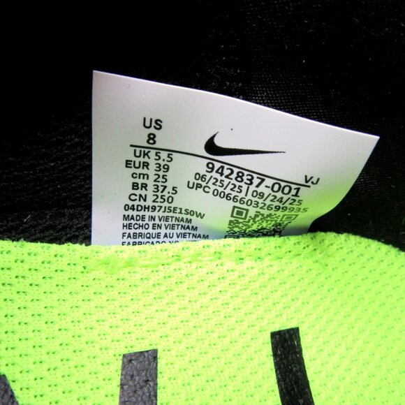 Nike Free RN 2018 Women's Running Shoes Size 8 Black NEW - Picture 11 of 14